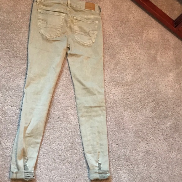 American Eagle Navy Green Women’s Jeggings - Picture 2 of 5